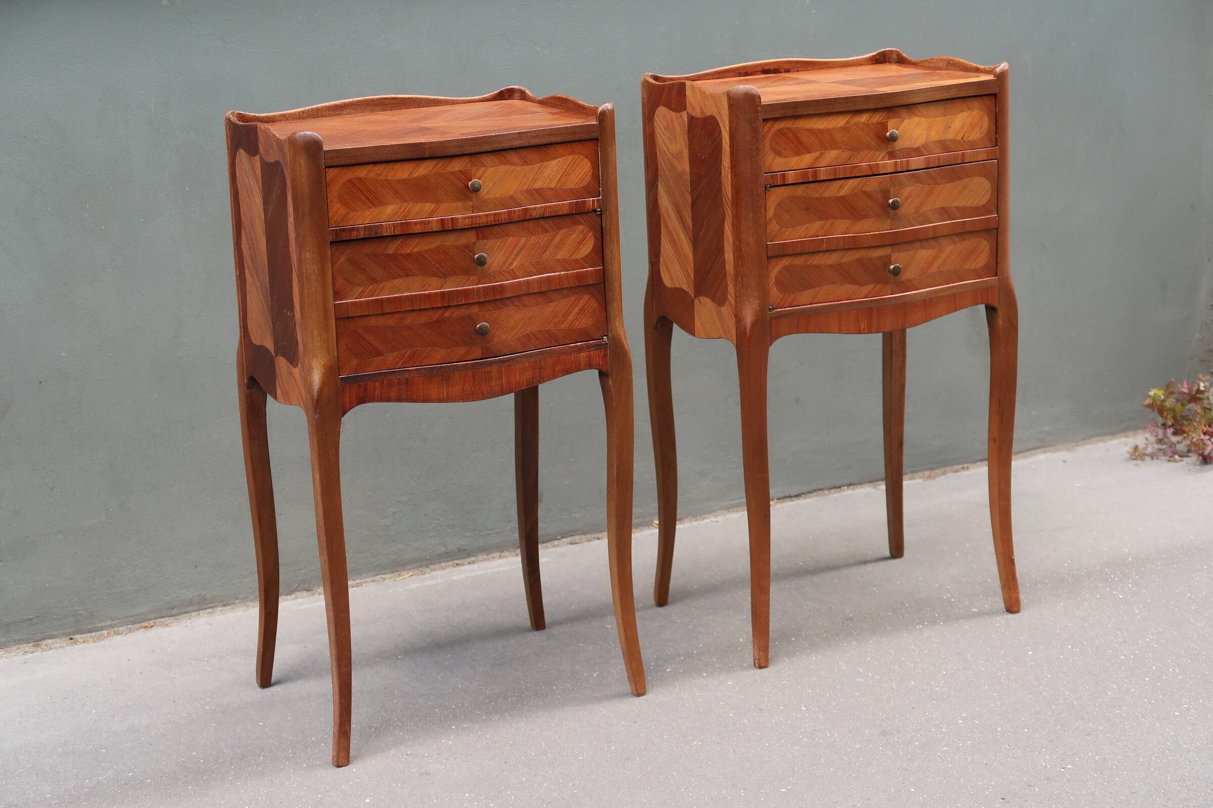 Pair of Louis XV style bedside tables