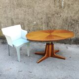 System oval table in walnut