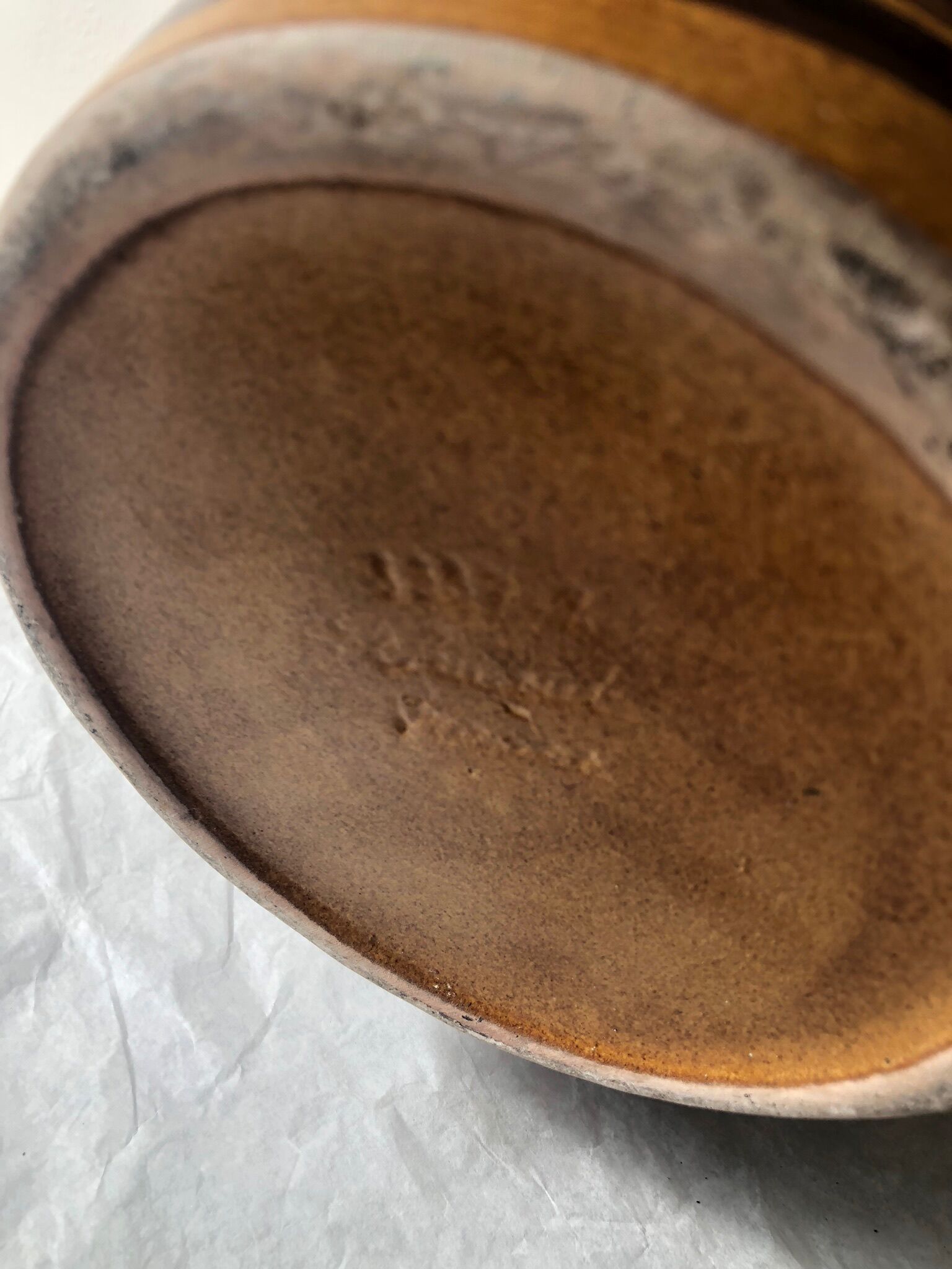 Saint Clement glazed ceramic 60s pitcher