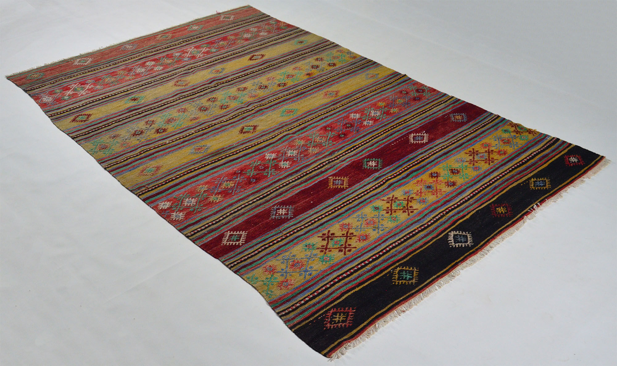 Anatolian handmade kilim rug 265 cm x 168 cm