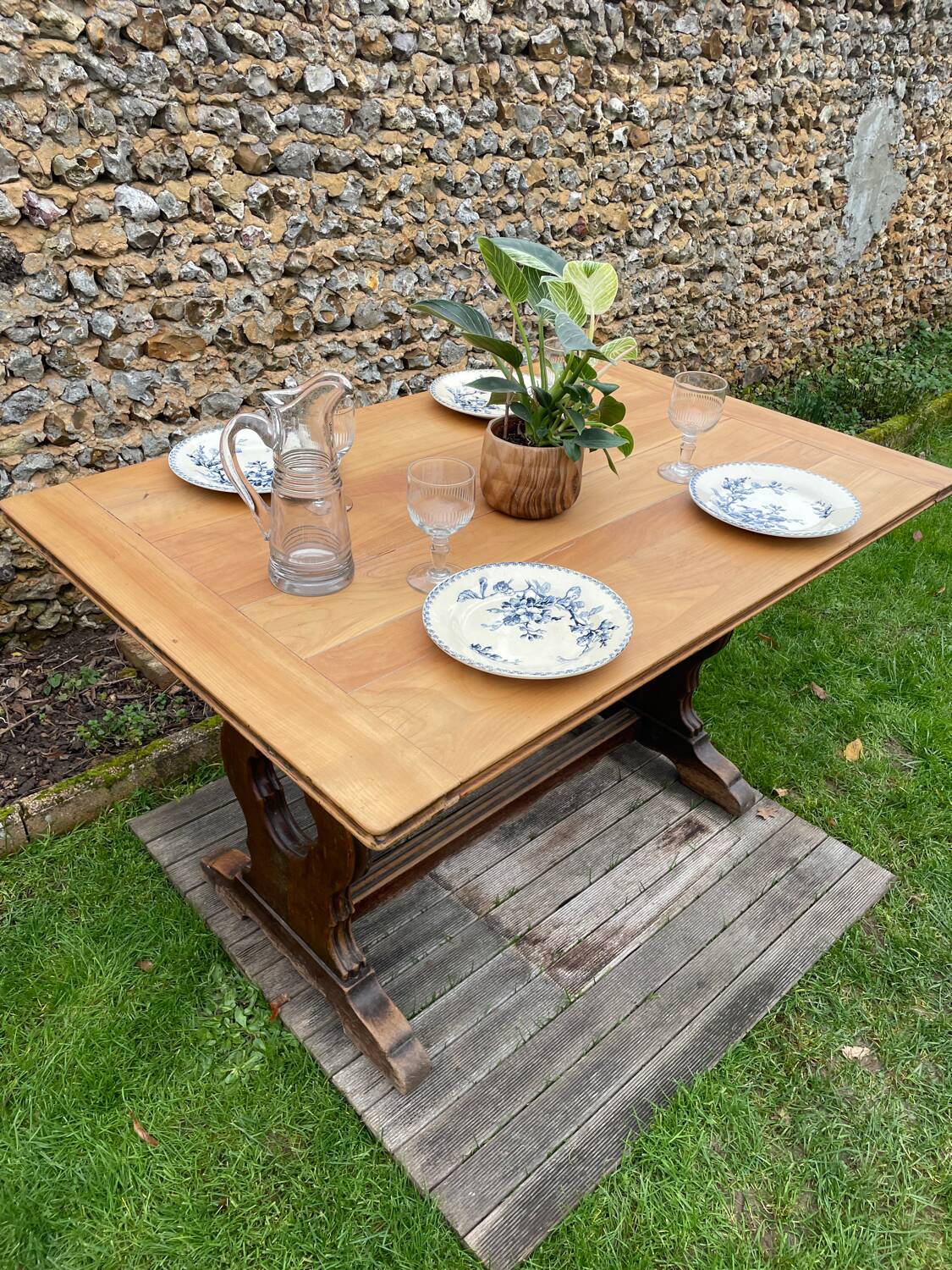 Table de bistrot anglaise ancienne