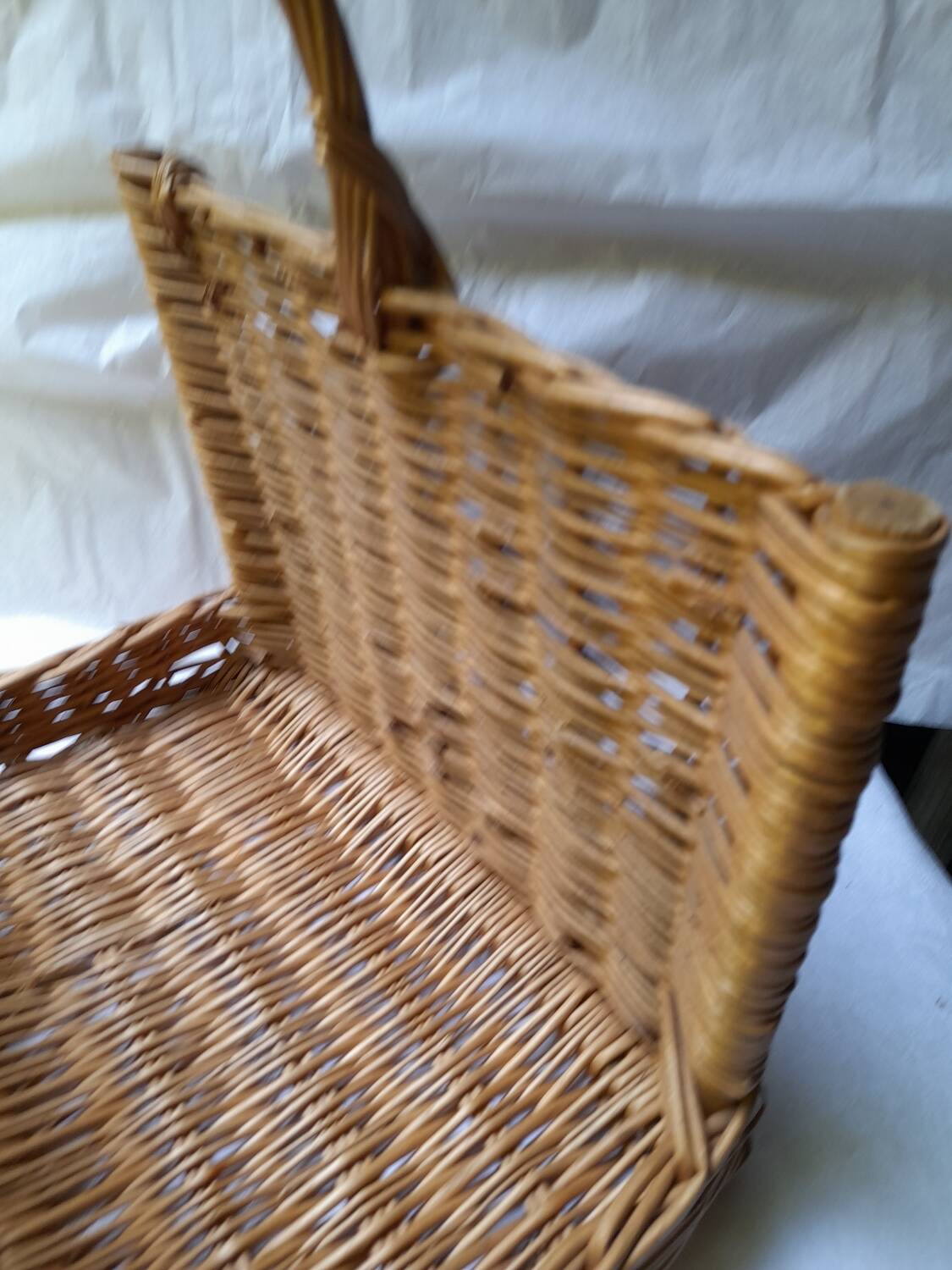 Panier rotin pour bois,niche, couture...