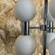 60s 70s lamp light floor lamp metal glass space age design
