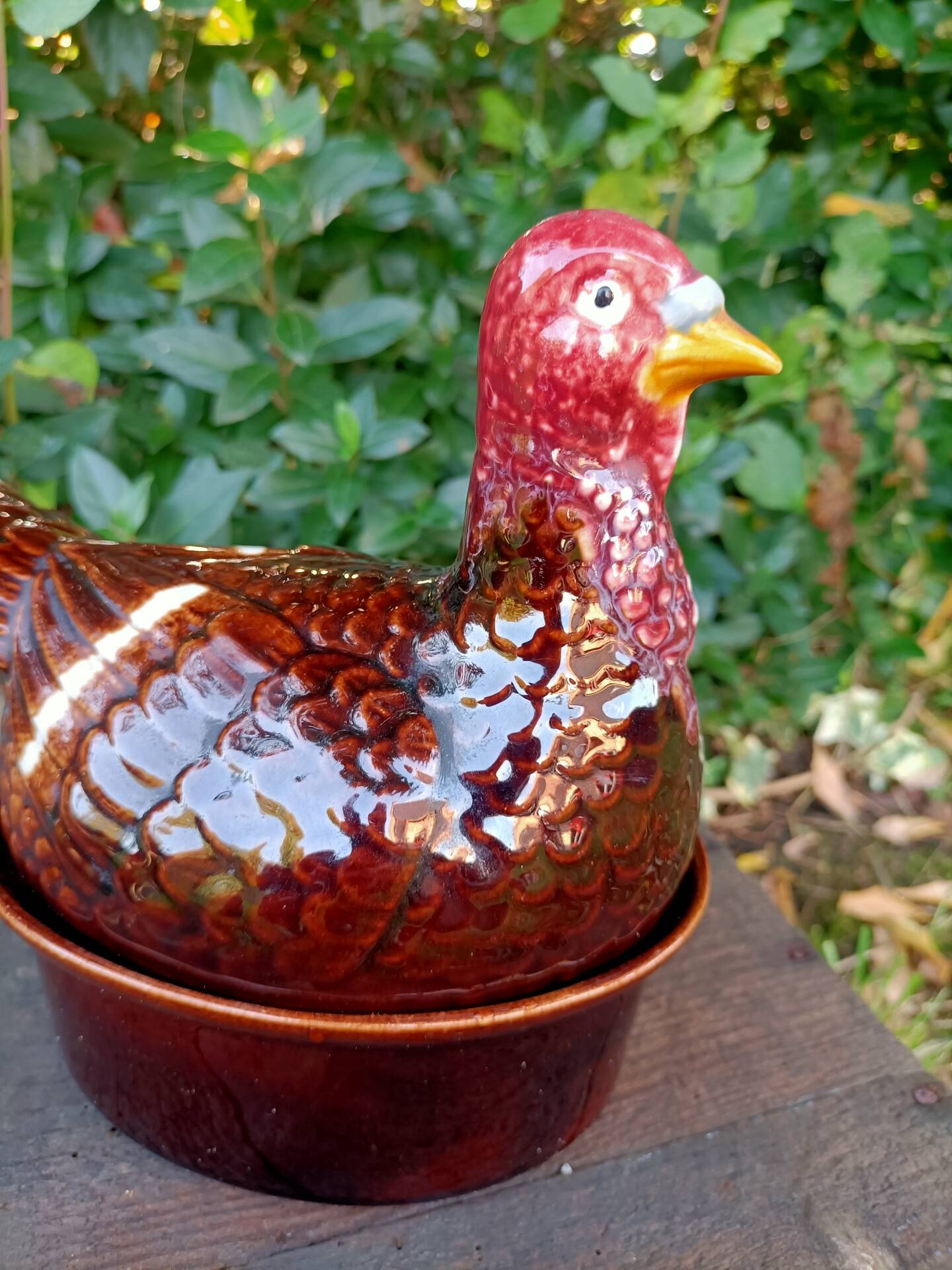 Retro zoomorphic terrine turkey