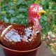 Retro zoomorphic terrine turkey