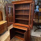 Sideboard library showcase two mahogany bodies late nineteenth style Louis-Philippe