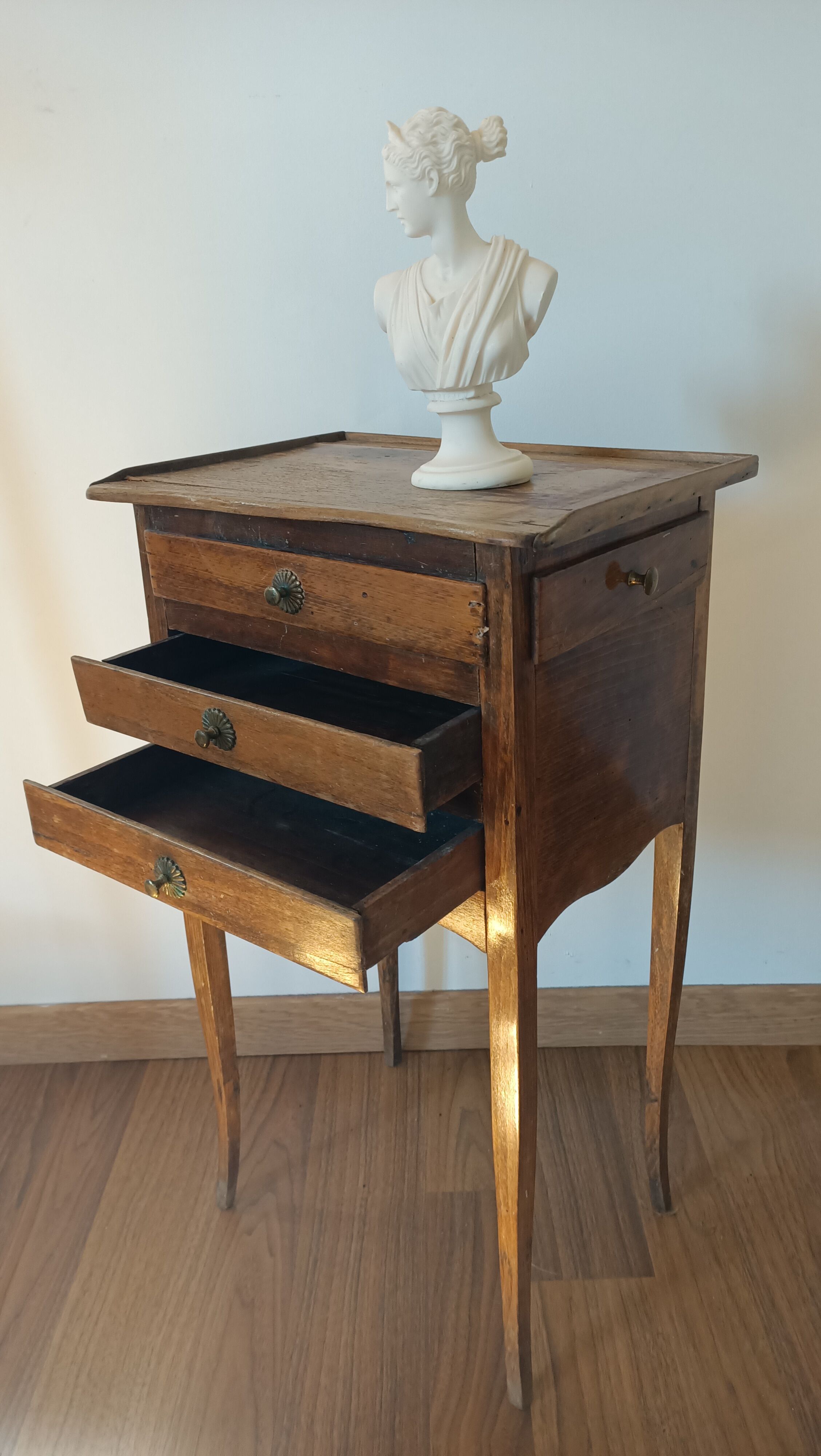 Bedside table with secret drawer