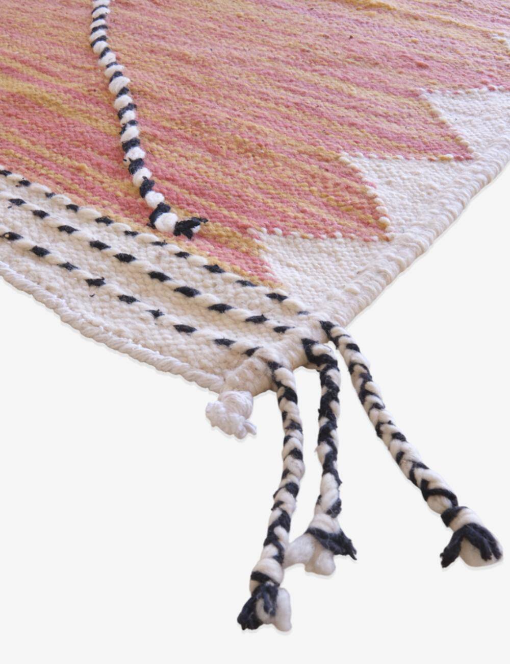 Pink Peach Kilim Rug - 300 x 192 cm