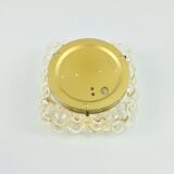 Mid-Century Amber Bubble Glass Wall Lights by H.Tynell for Limburg, 1970s