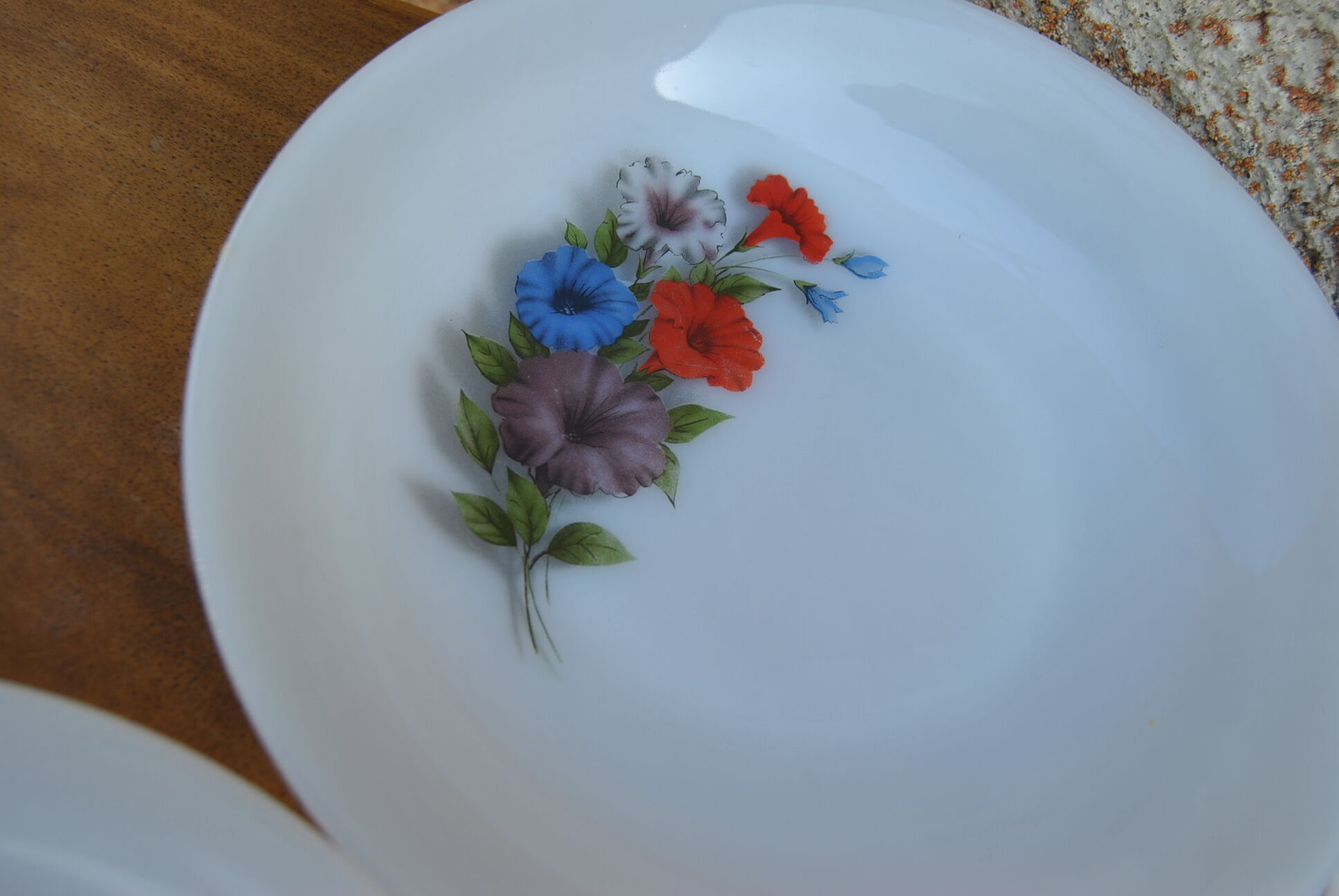 Set of 6 plates in arcopal 70