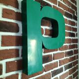Metal letter P