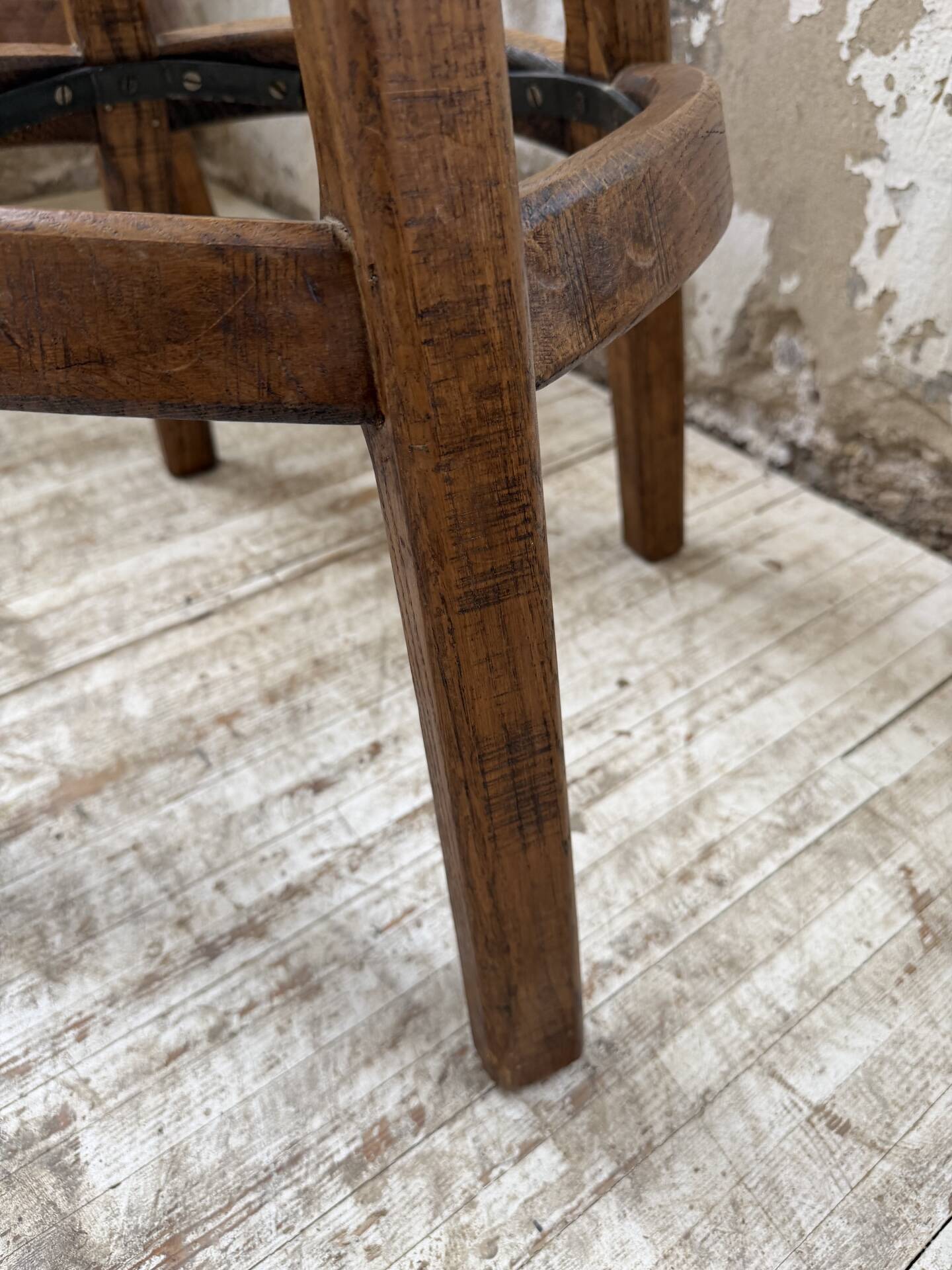 Pair of Henri Bataille stools in oak