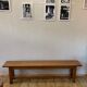Oak farmhouse bench