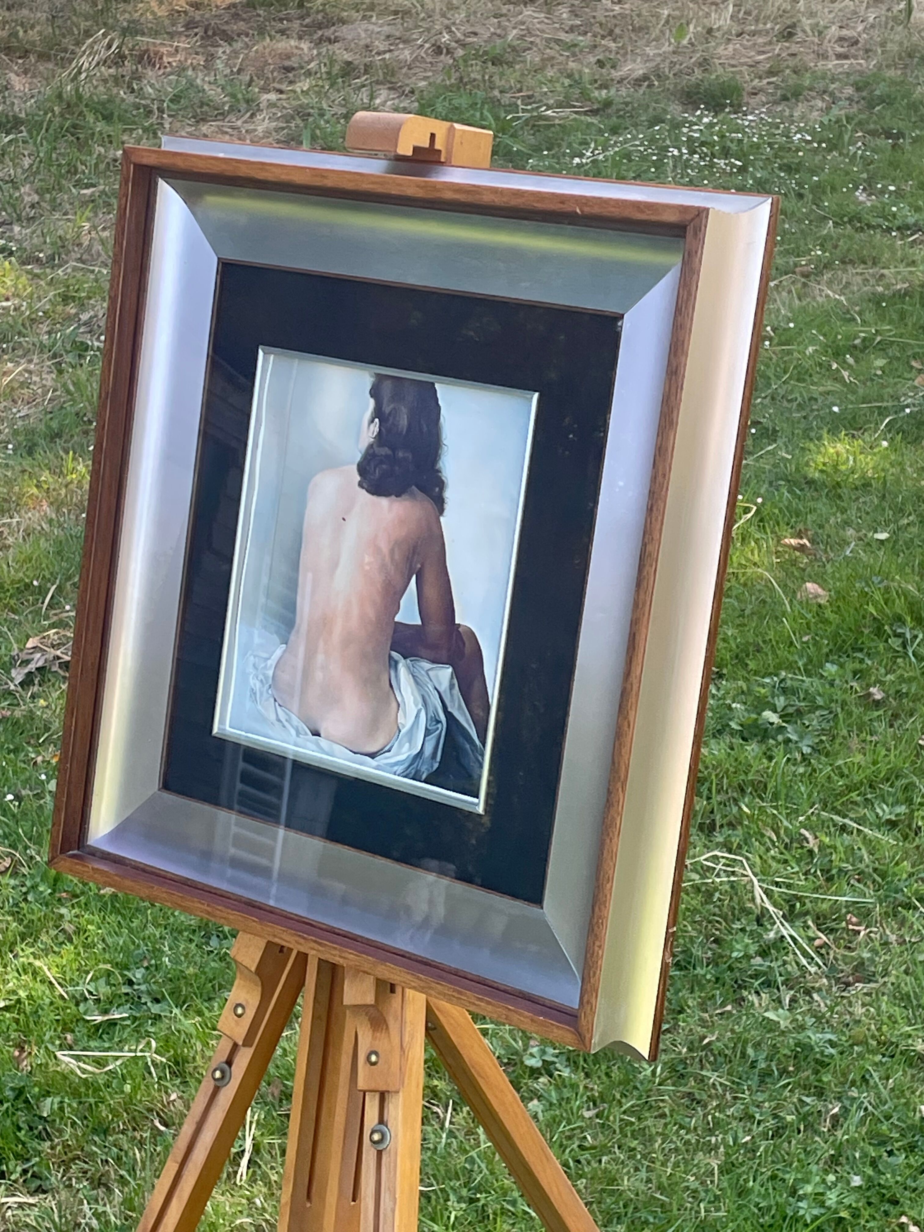 Polished steel frame and glass year 70 - aquati patent