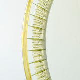 Cristal Arte Italian brass gilded crystal mirror 1960s