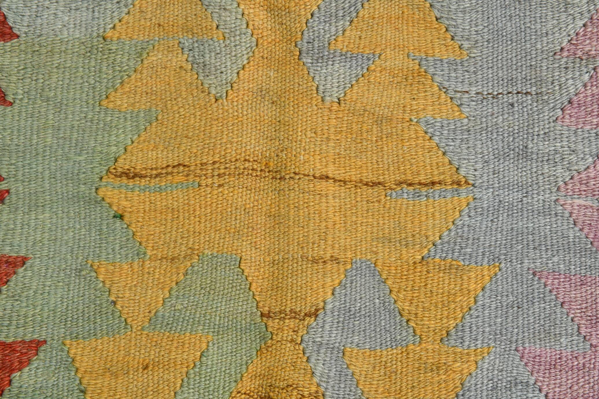 7x9 Oushak Area Rug, Boho Rug, Rare Style Rug, Colorful Rug, 195x259Cm