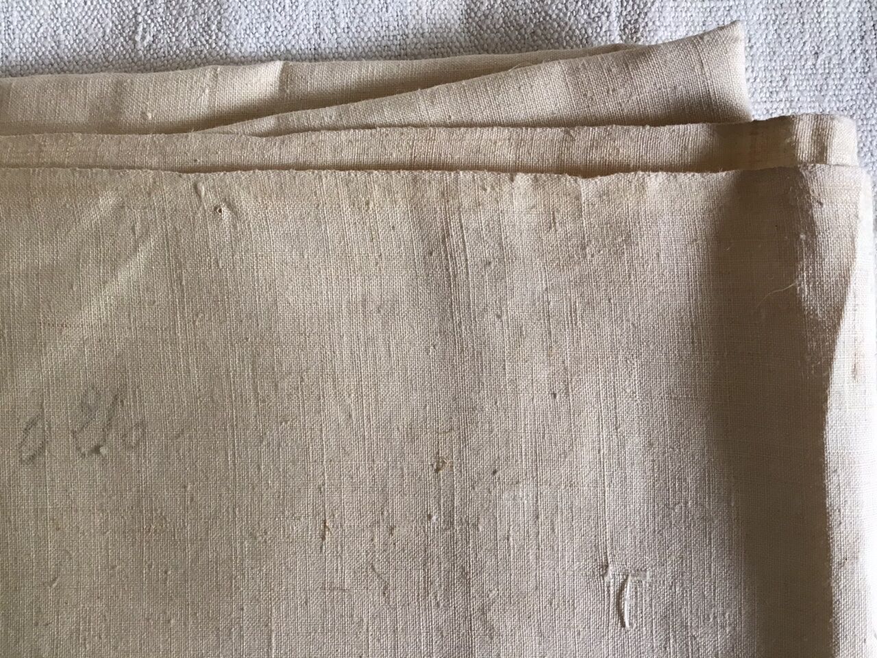 Vintage lining for tablecloth