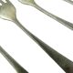 Set of forks, minimalism, silver-plated brass, Henneberg Brothers, Poland, 1930s