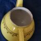 Théière ancienne jaune frise dorée