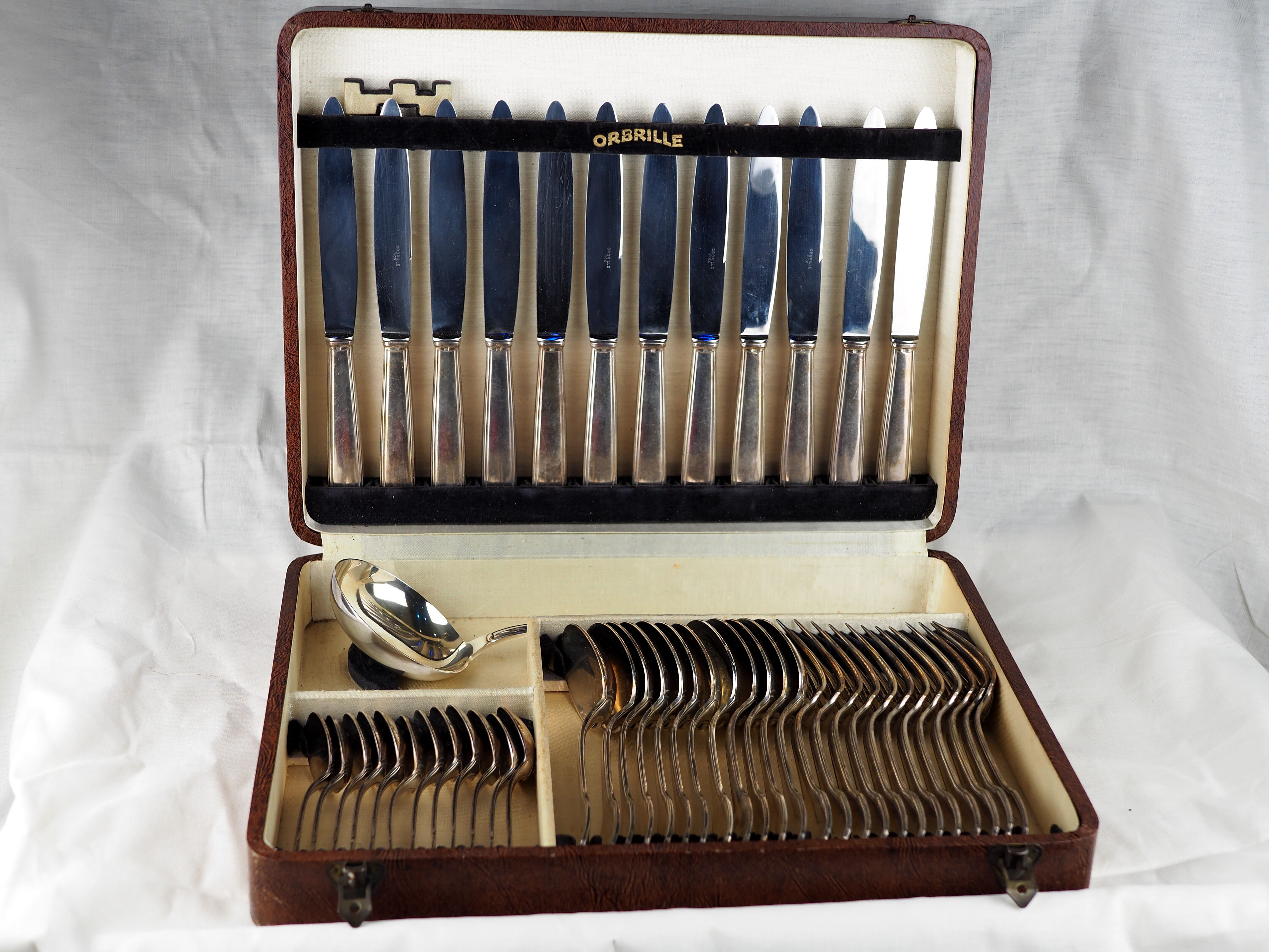 Menagère metal silver Orbrille 49 pieces - Joseph Buisson - XXth