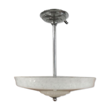 Clichy glass Art Deco Chandelier Speckled