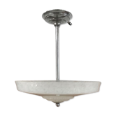 Clichy glass Art Deco Chandelier Speckled