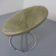 Vintage Suede Lounge Chair by Lusch Germany, 1960s