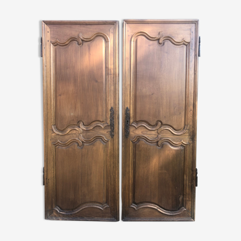 Antique oak doors