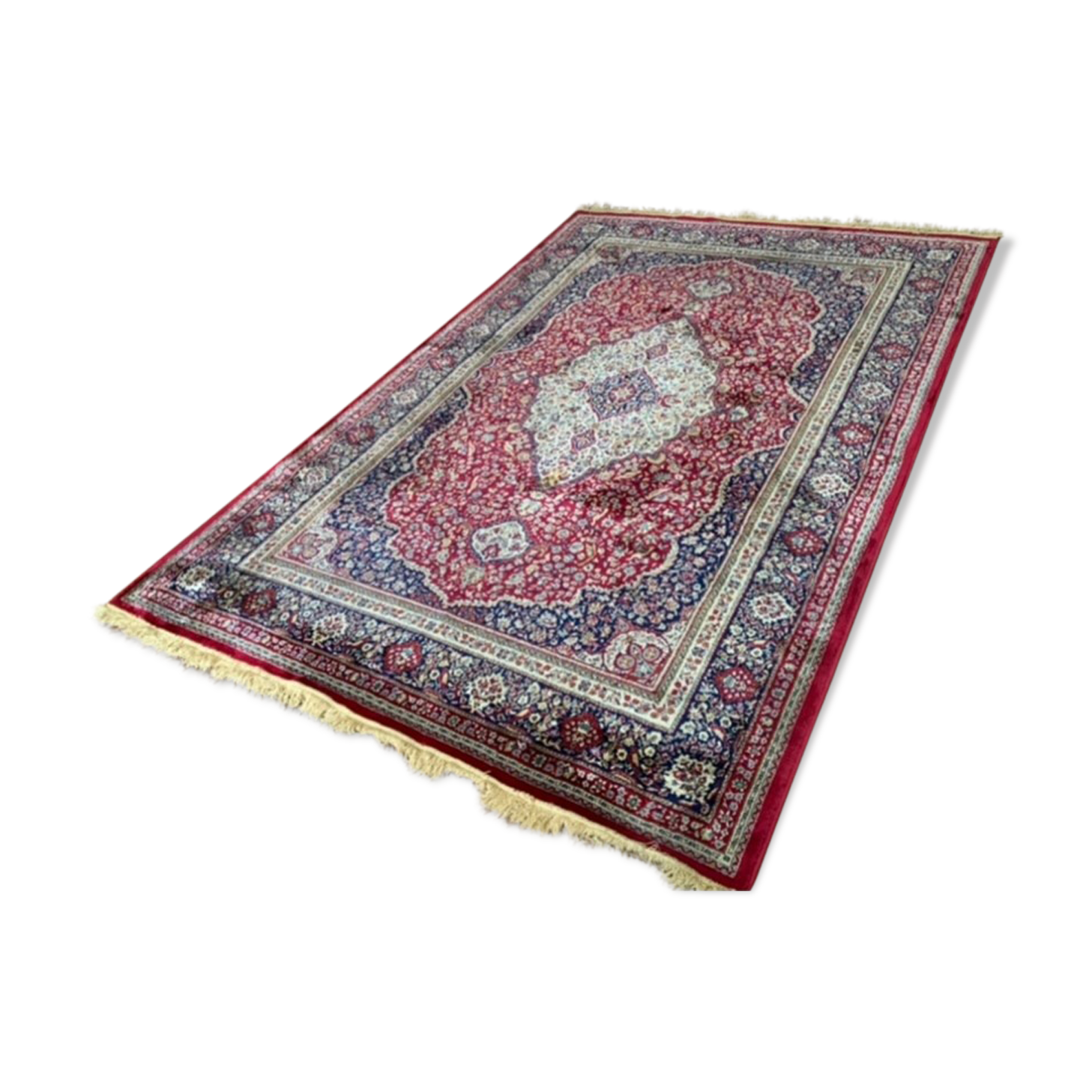 Vintage silk carpet 195x302cm