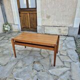 Scandinavian Smorrebrod coffee table in vintage teak
