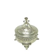 Bonbonniere, Art Nouveau, silver-plated brass, Germany, early 20th century