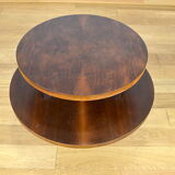 Art-Deco pedestal table in walnut 1940