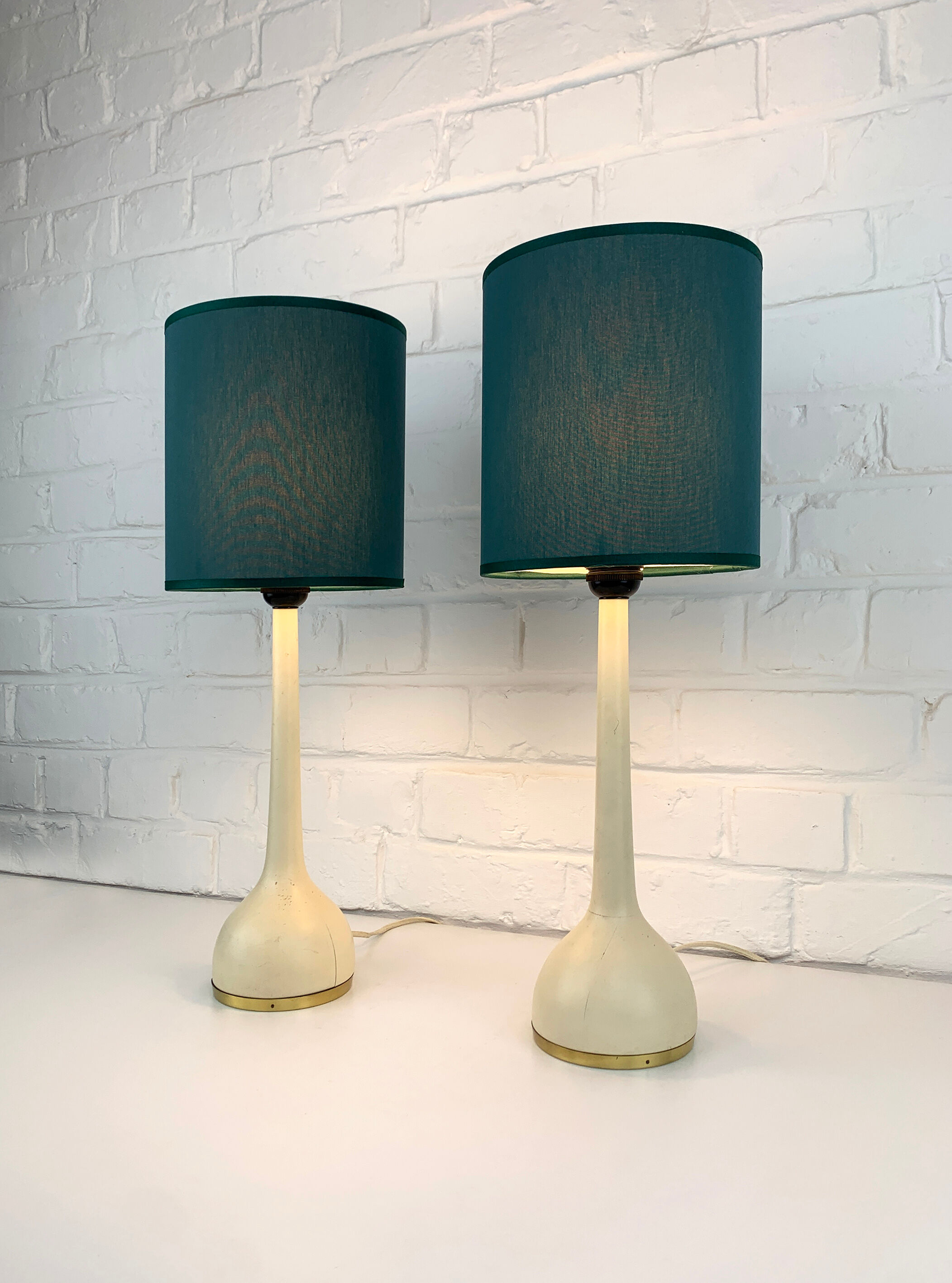 Pair of Scandinavian table lamps B44 Hans-Agne Jakobsson, Markaryd Sweden, 1960