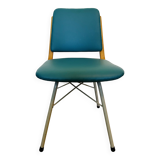 Vintage Turquoise Dining Chair by TON, from Czechoslovakia 1960’s