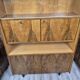 Restored Mid-Century Tapered Highboard Bar Cabinet  in Walnut & Mahogany