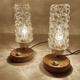 Pair Bubble Glass Scandinavian lights