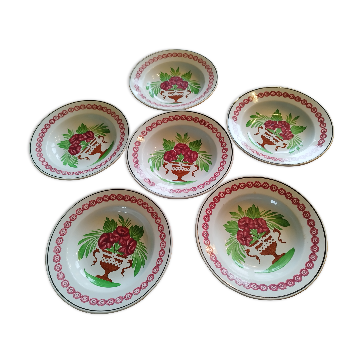 Set of 6 soup plates