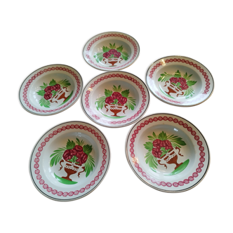 Set of 6 soup plates