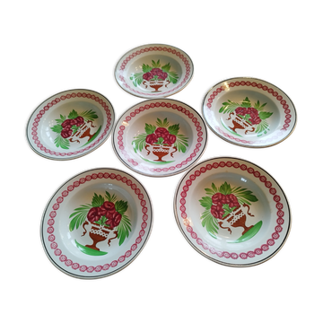 Set of 6 soup plates