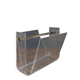Vintage magazine rack in plexiglass by David Lange.