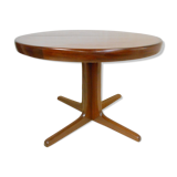 Expandable round teak table