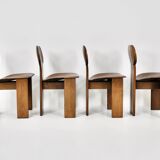 Africa dining chairs by Afra & Tobia Scarpa for Maxalto, 1975, set of 4