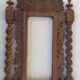 Fronton de porte en bois sculpture vintage wall art antique