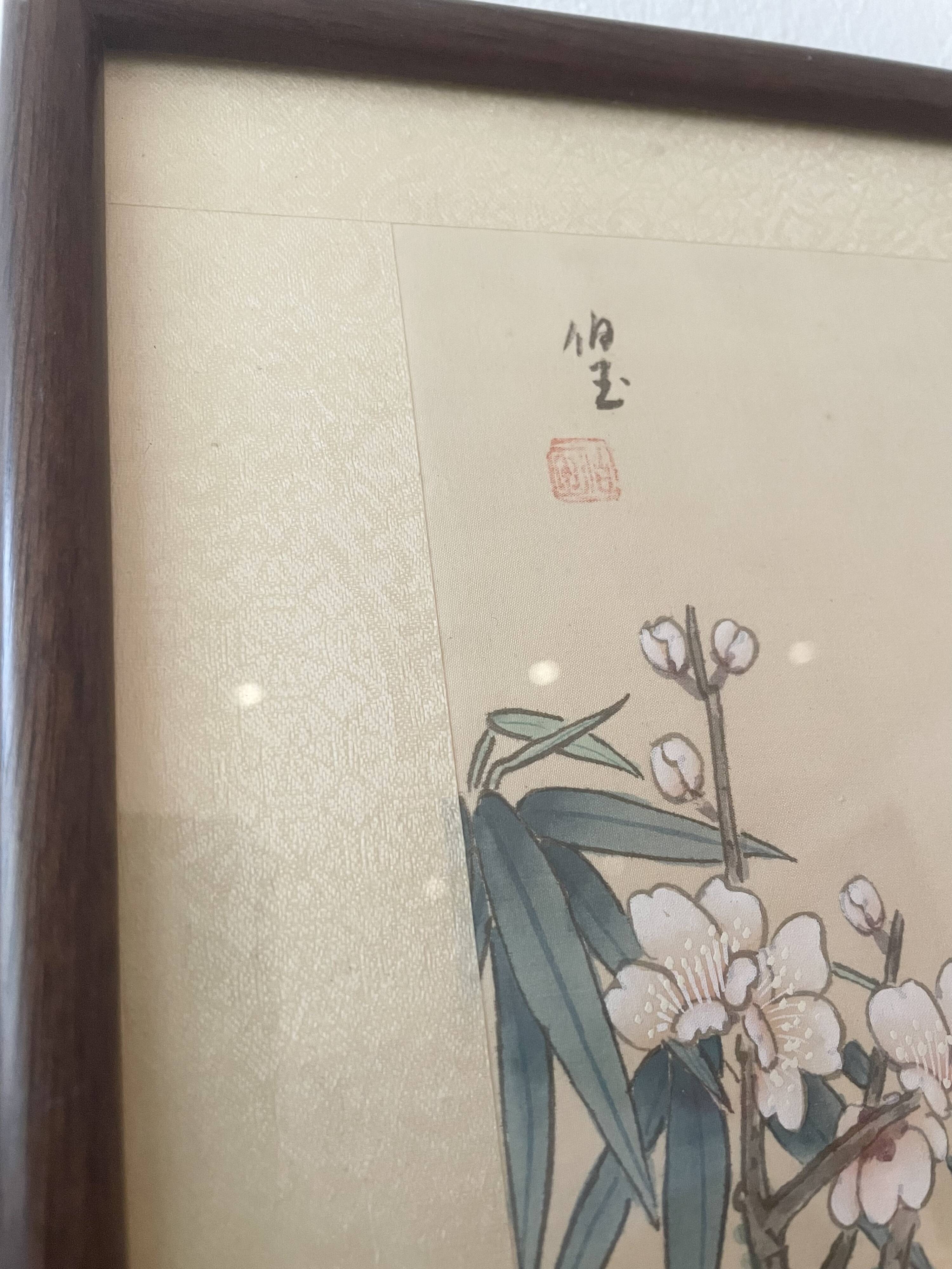 Chinese bird print