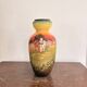 Antique English Vase Soleilian SF&Co 1910 Earthenware Decor Horses Ploughman