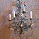 Applique decor de fleurs en métal