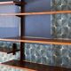 Scandinavian teak wall bookcase 1.8m x 1.1m