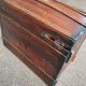 Vintage domed travel trunk from the 19th century.