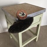 Tabouret coffre de cireur, années 50