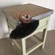 Tabouret coffre de cireur, années 50